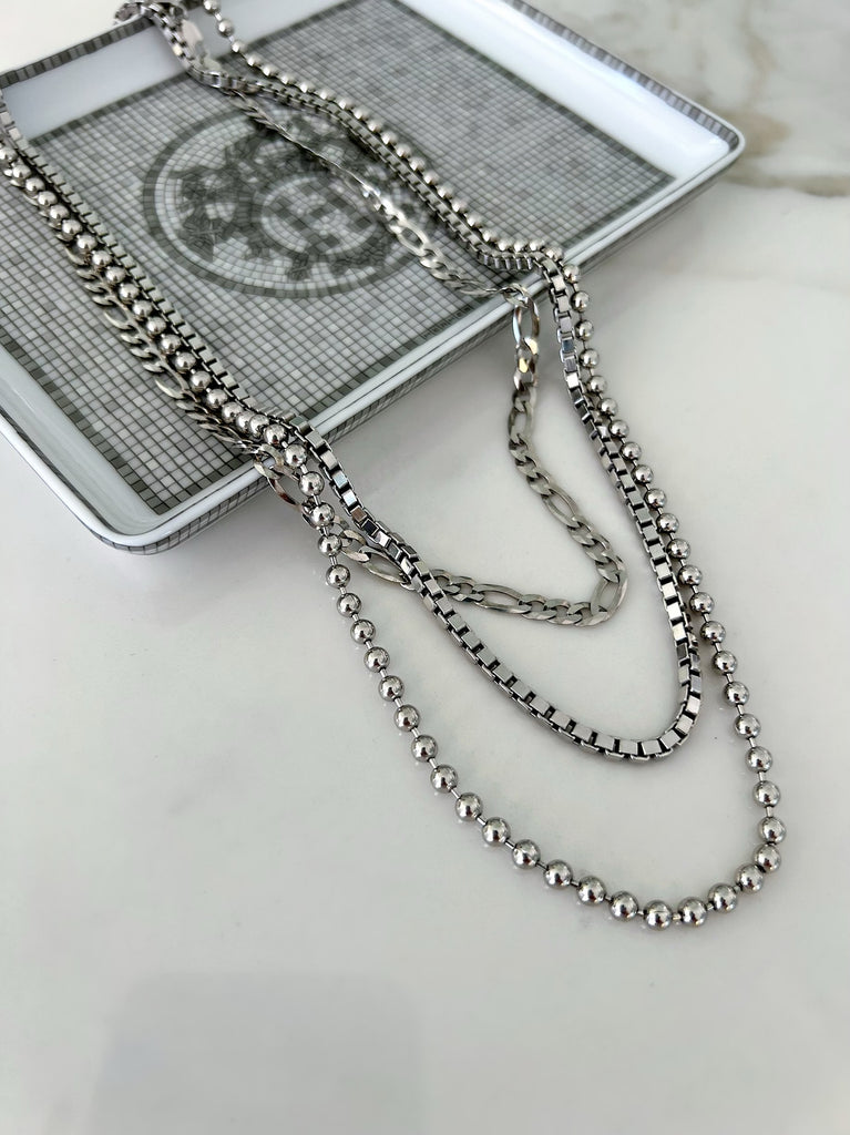Fashion Frill Men's Jewellery Silver Chain For Boys Elegant Stainless Steel Necklace  Silver Chain Double Coated Chains For Men Neck Chain Necklace Boys 22  Inches : Amazon.in: Fashion